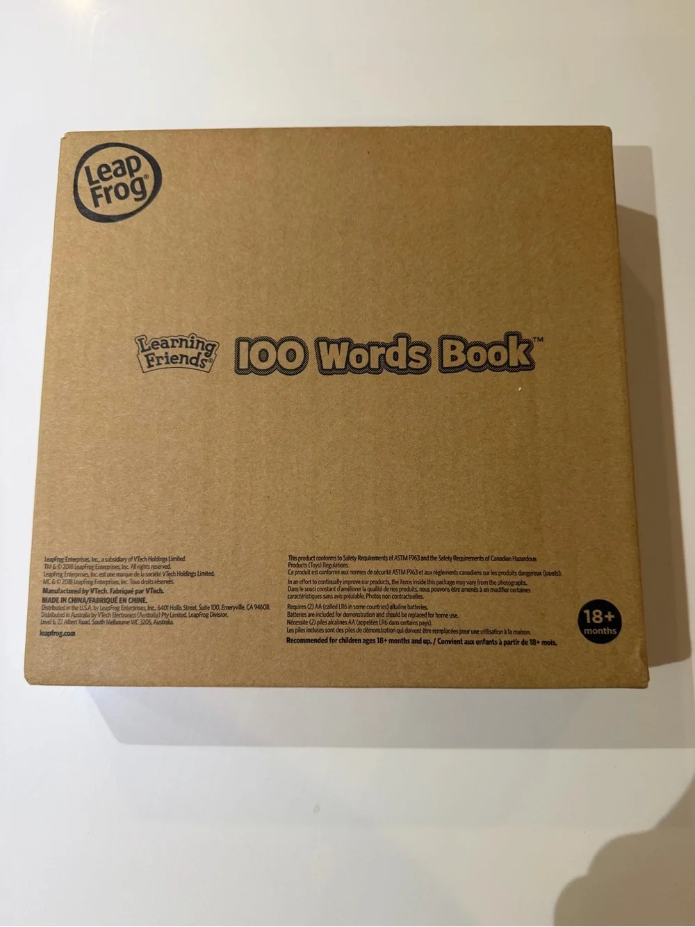 LeapFrog Learning Friends 100 Words Book – New in Box – 18+ Months